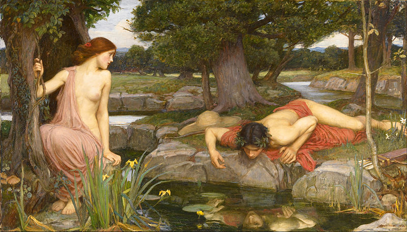 John William Waterhouse - Echo and Narcissus - narcisme - psychopathie